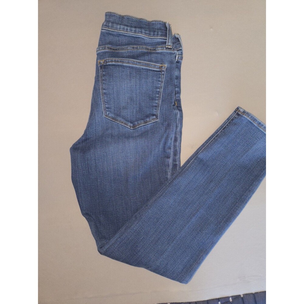 J.CREW 8" Mid-Rise Skinny Jeans Women Size 28 Medium Wash Stretch Denim